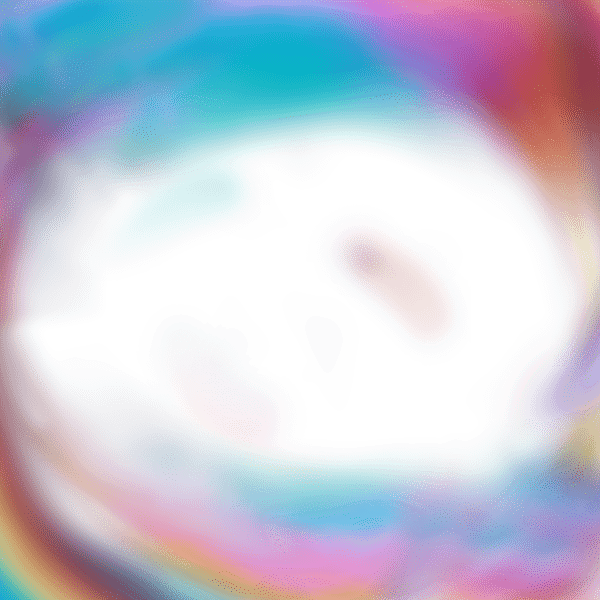 irridescent color semi-transparent bubble