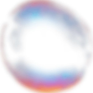 irridescent color semi-transparent bubble