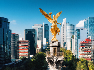 Mexico City panorama view