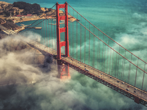 San Francisco city panorama view