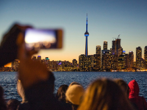 Toronto city panorama view