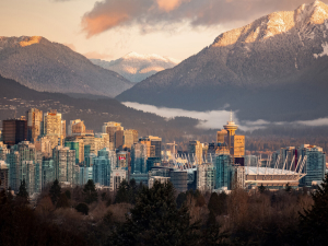 Vancouver City panorama view